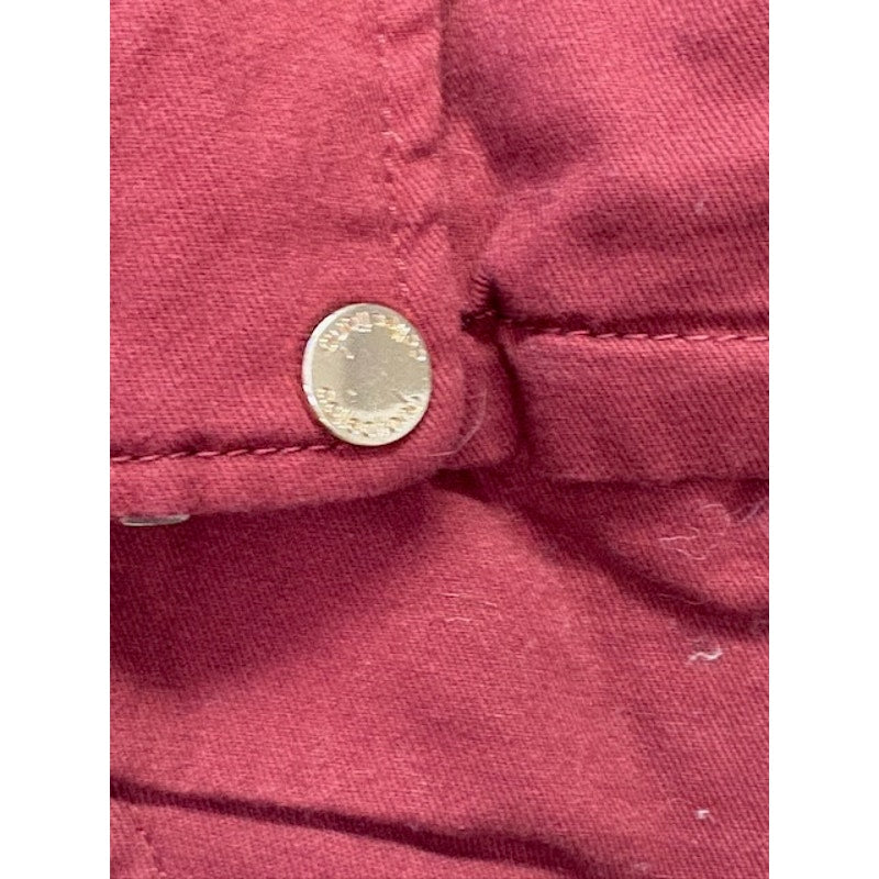 Collection B Hooded Anorak Jacket Twill Full-Zip Brick Junior Womens Size S