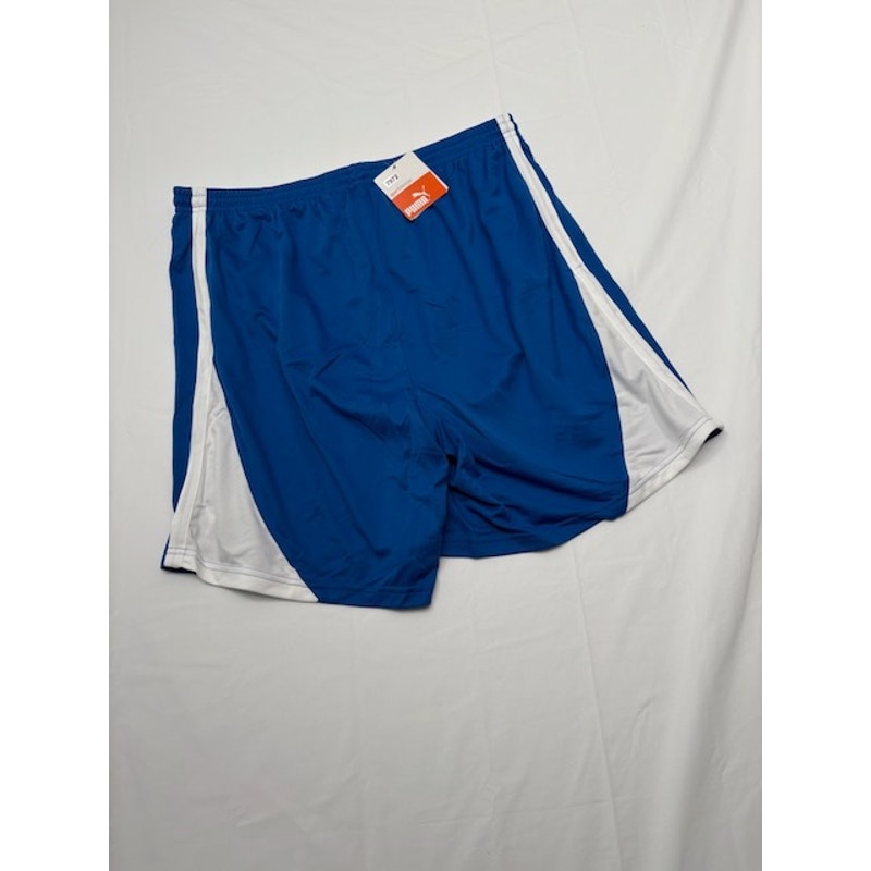 Puma Athletic Sports Shorts Elastic Waist Pull-On Blue/White Mens Size XL