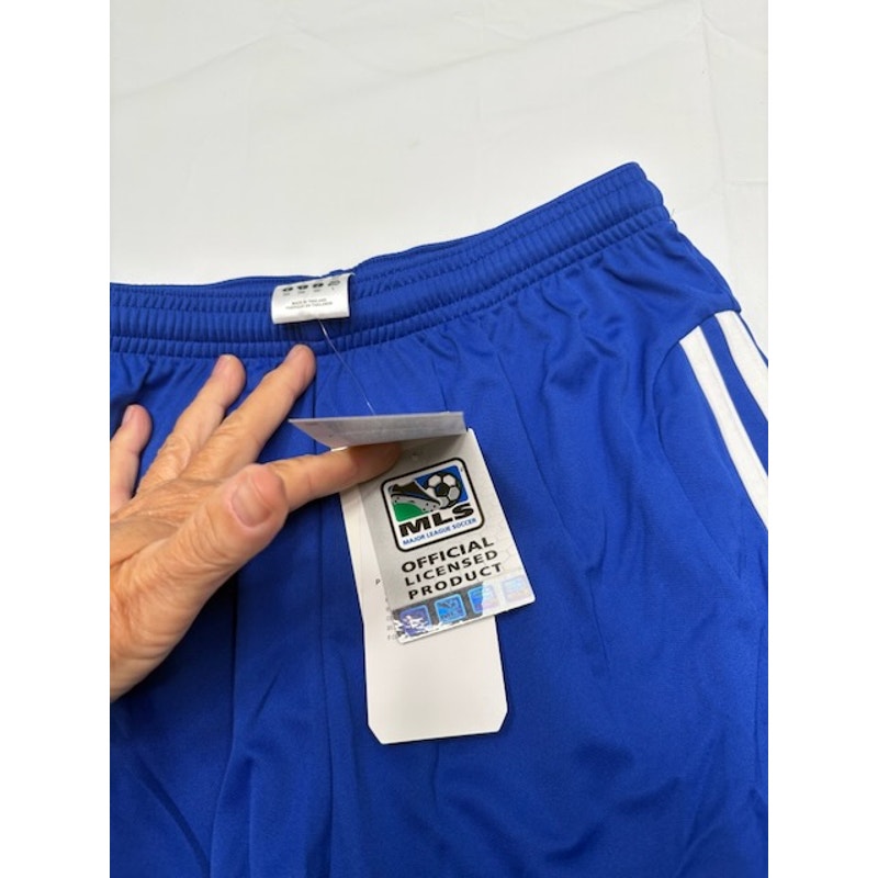 Adidas Major League Soccer Shorts Kansas City Wizards Blue/White Mens Size L