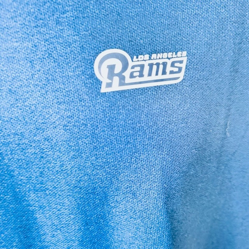 Nike On-Field Los Angeles Rams Coaches UV Performance T-Shirt Blue Mens L