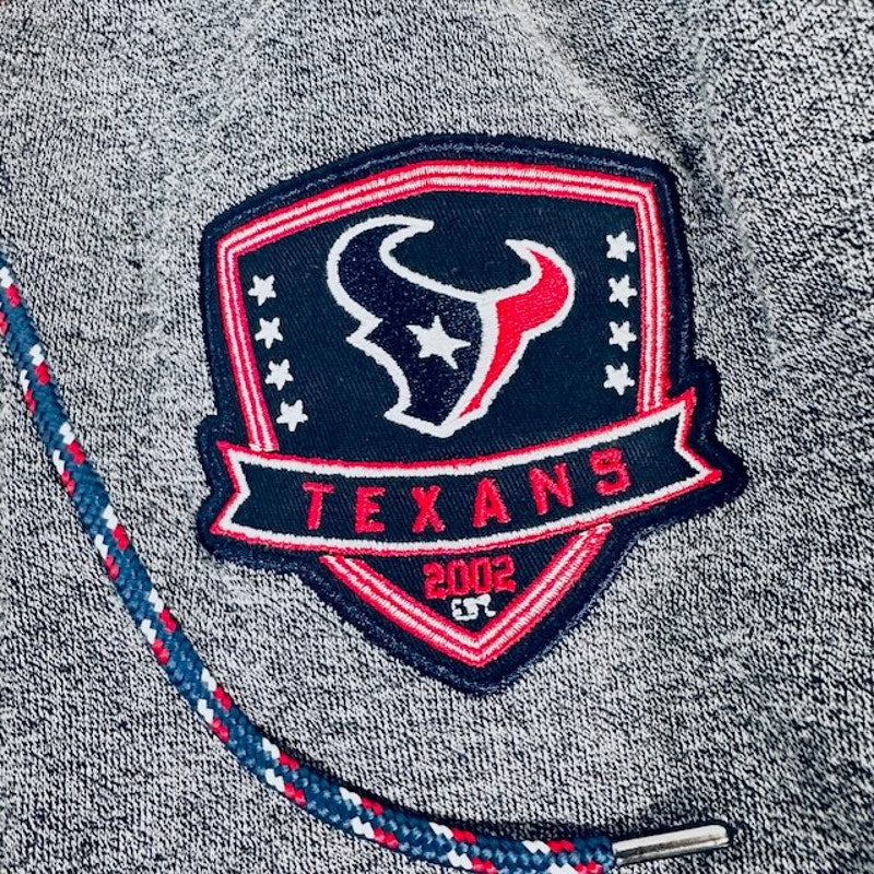 Ultra Game NFL  Full Zip Houston Texans Varsity Hoodie Gray Mens Size XL