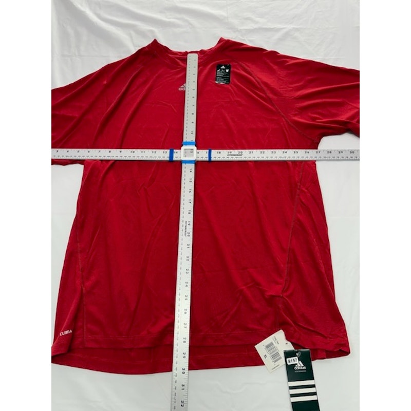 Adidas Elite Tee Soccer Jersey Shirt Short Sleeve Crewneck Red Mens Size XL