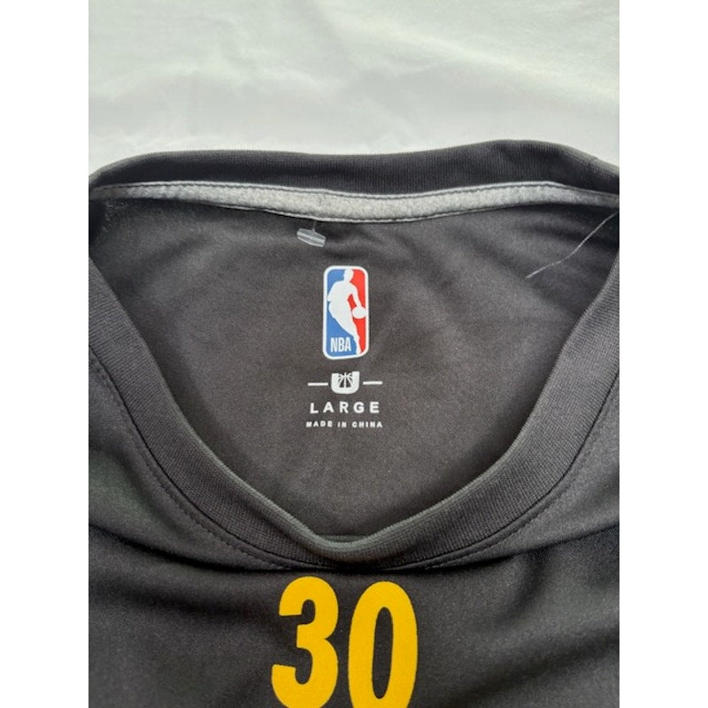NBA Golden State Warriors T-Shirt Stephen Curry #30 Black Mens Size L