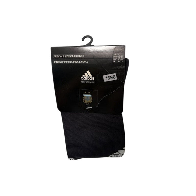 Adidas AFA Argentina Football Socks Over The Calf Black Size 4 USA 9-10.5