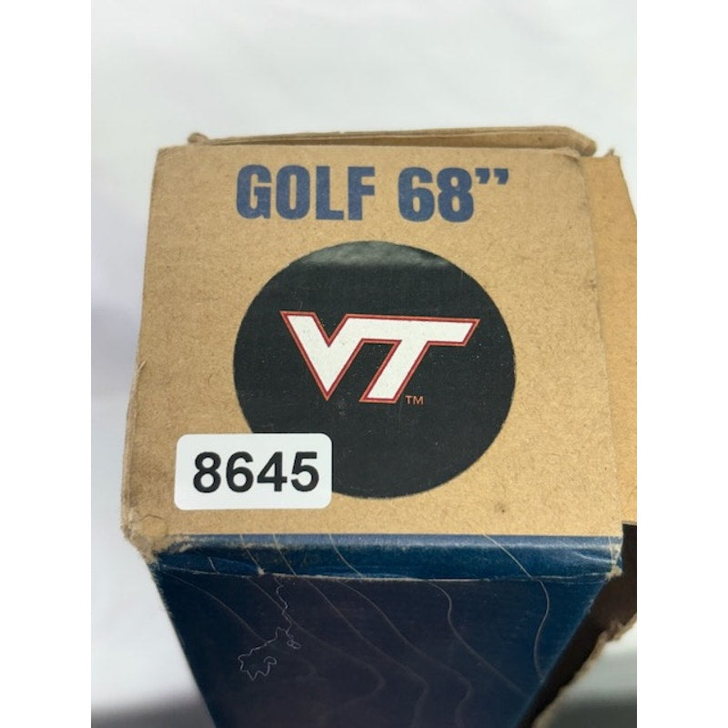 Weatherman Golf Umbrella w/ Cover Heavy Duty VT Logo Camping Beach Black 68"