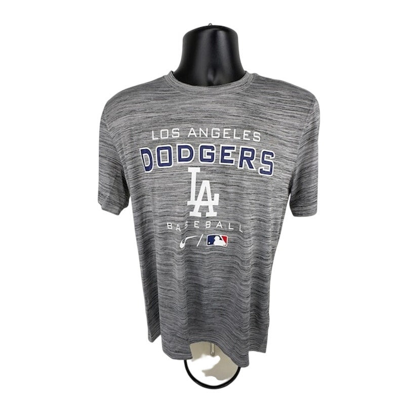 Nike MLB LA Dodgers Velocity On-Field Performance T-Shirt Dri-Fit Gray M