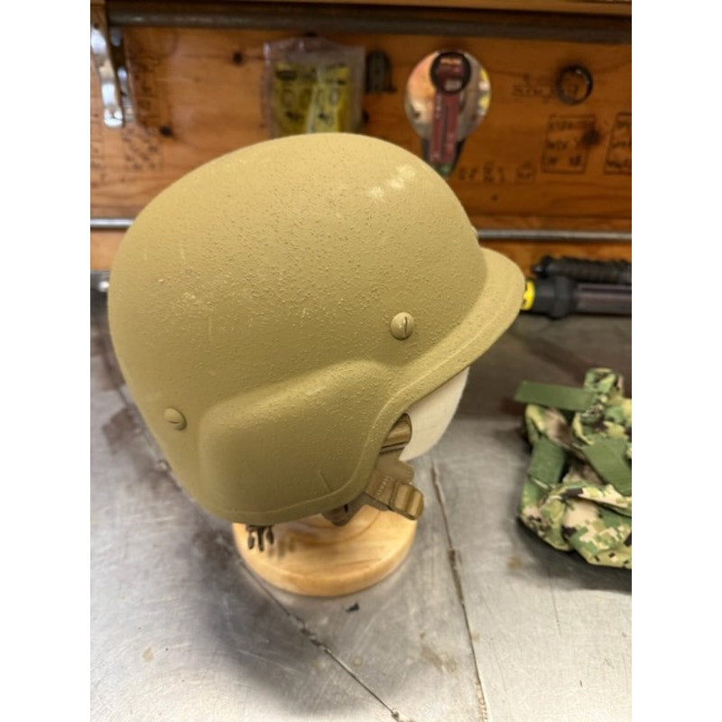 BAE Systems Military Lightweight Ballistic Helmet SPM1C1-10-C-0011 Green Size L