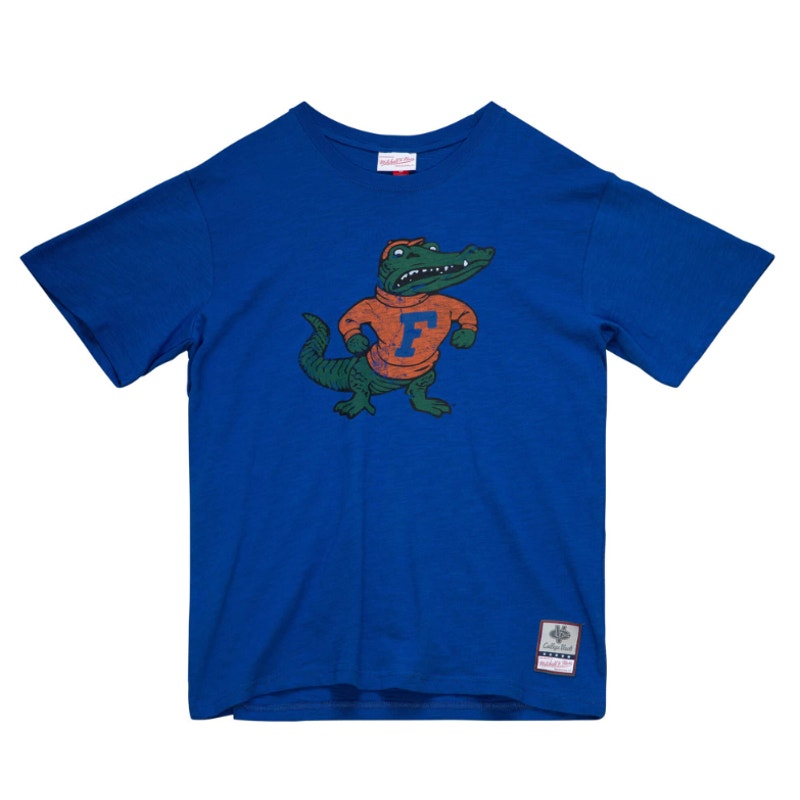 Mitchell & Ness Legendary Slub S/S Tee University Of Florida Team Logo Blue Sz M