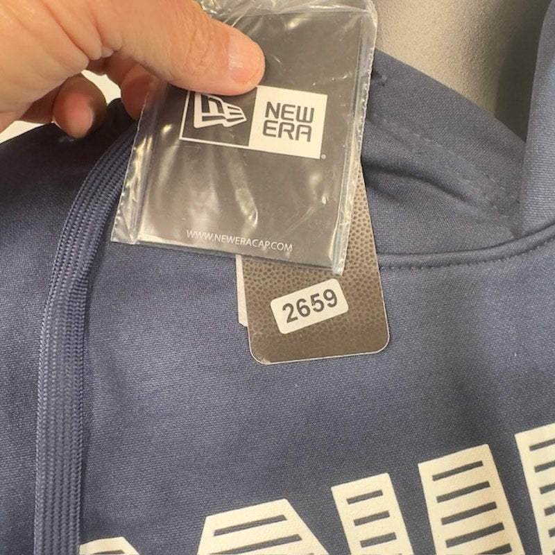 New Era NFL Dallas Cowboys Fleece Pullover Hoodie Relaxed Fit Navy Mens Size L