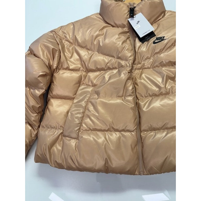 Women's Nike City Series Therma Jacket Tan DH4079-200 NWL Gold Tan Large Womens