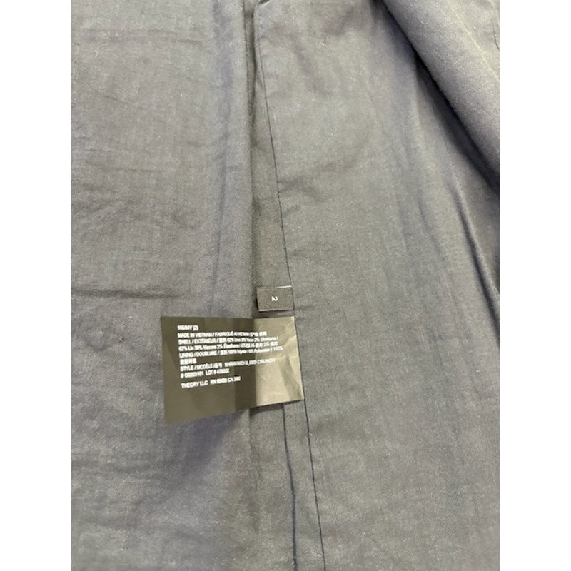 Theory Shrunken Split Cuff Two Button Blazer 3/4 Sleeve Womens Gray Size 2