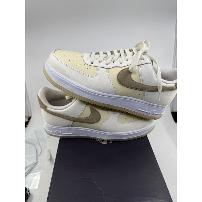 Nike Air Force 1 '07 LV8 Basketball Shoes FN5832-101 Coconut Milk/ Khaki Mens 11