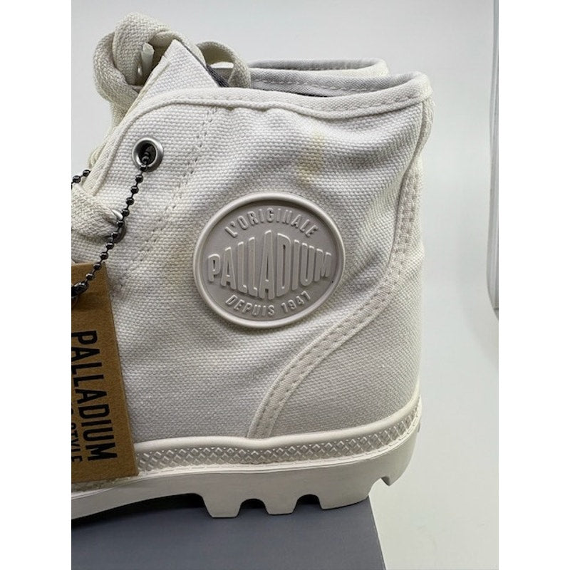 Palladium Pampa Hi Canvas Boots Lace-Up 92352-116-M Star White Womens Size 9