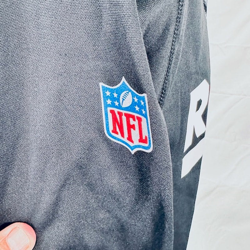 Nike On Field NFL Las Vegas Raiders Hoodie Sweatshirt Dri Fit Black Mens M