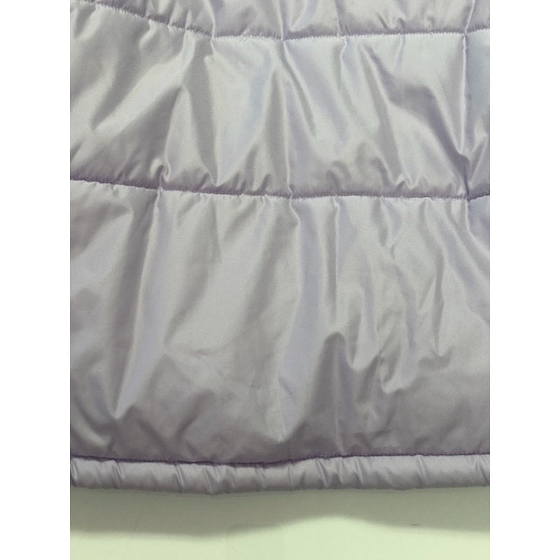Celebrity Pink Cropped Puffer Coat Front Zipper Lined Purple Womens Size L