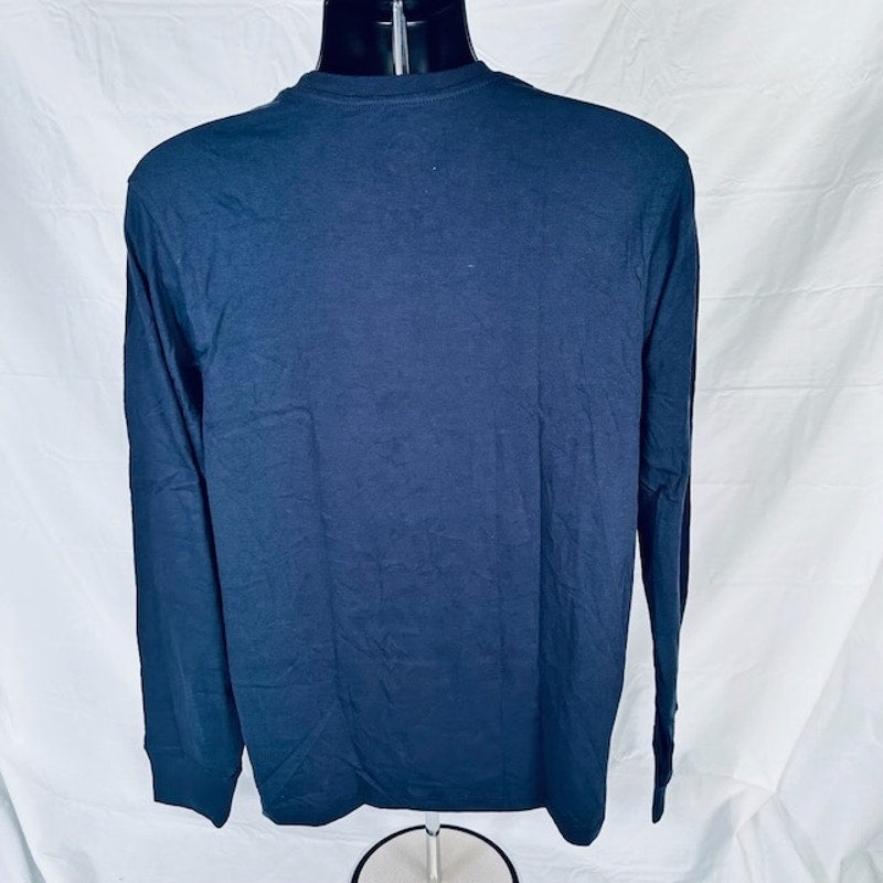 47 Brand Broncos Pop Shadow Imprint T-Shirt Long Sleeves Navy Blue Mens M