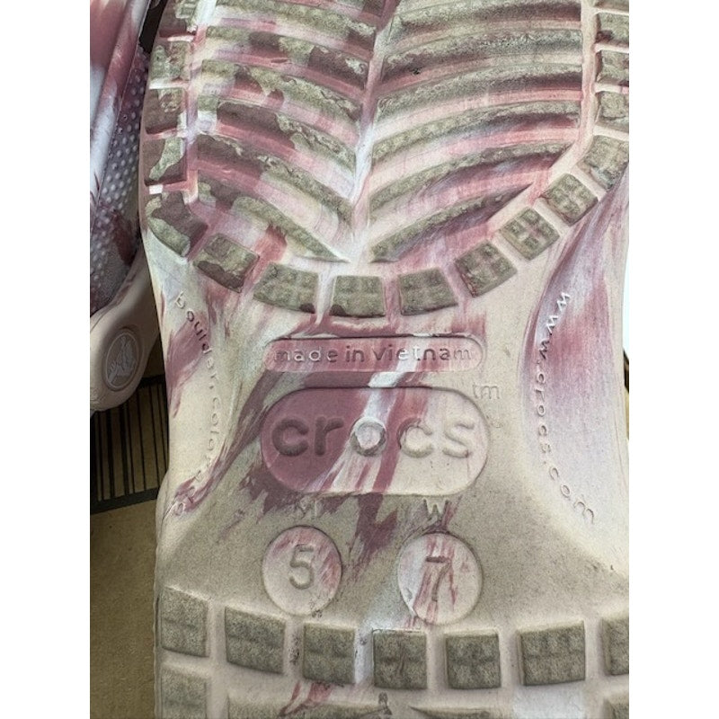Crocs Classic Marbled Clog Slip-On Sandal Quartz/Multi Size Mens 5 Womens 7