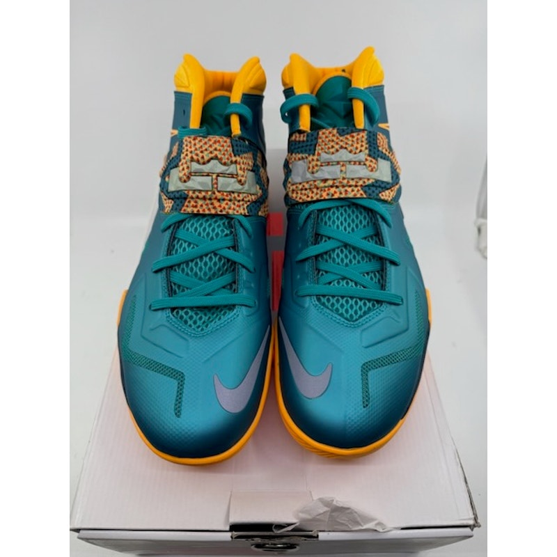 Nike Zoom LeBron Soldier 7 Basketball Shoes 599264-308 Green Mens Size 12