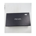 Authentic PRADA Saffiano Fiocco Bow Zip Around Wallet Leather Beige Womens COA