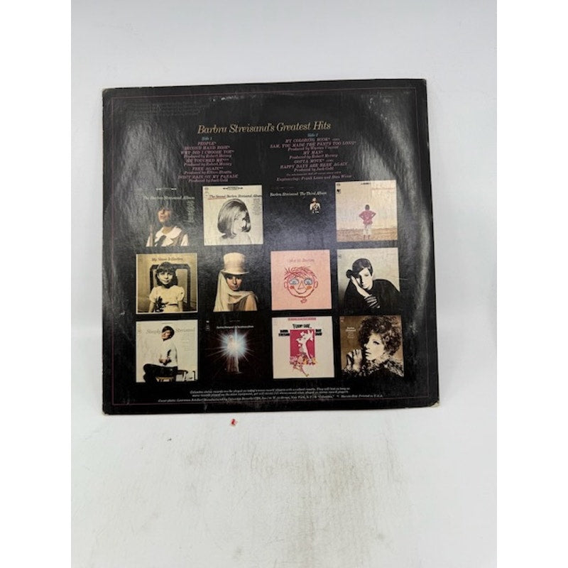 Barbra Streisand – Barbra Streisand's Greatest Hits 1970 Vinyl Album Record