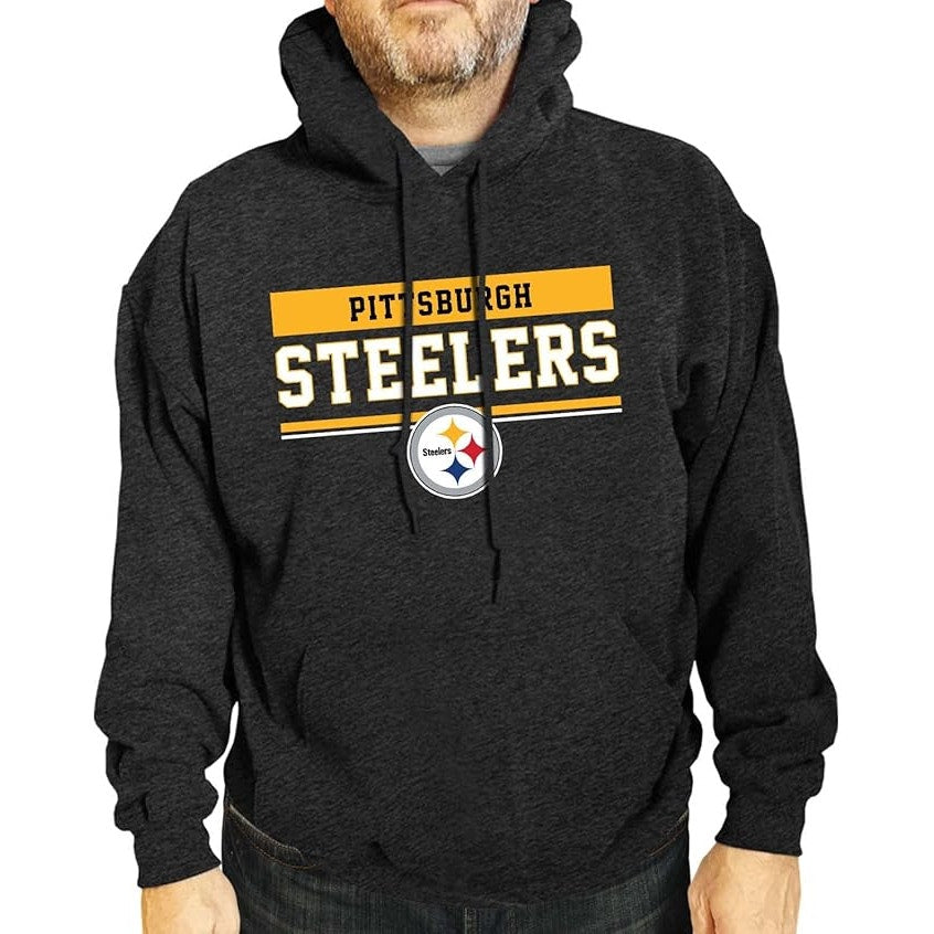 Campus Colors Pittsburgh Game Day Hoodie Sweatshirt Black Size XL