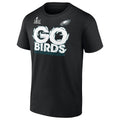 Fanatics Philadelphia Eagles Super Bowl T-Shirt Go Birds Black Mens Size L