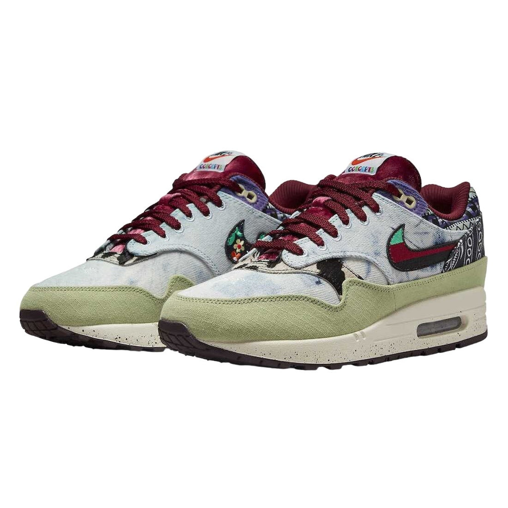 Nike Air Max 1 SP Concepts Mellow Sneaker Shoes Oil Green Multi Color-Sail 9