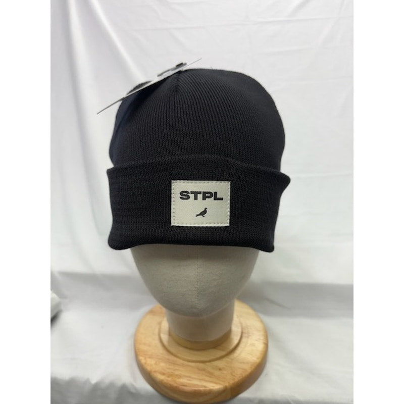 Staple STPL Pigeon Knit Beanie Hat Streetwear Black Unisex Adult OSFA