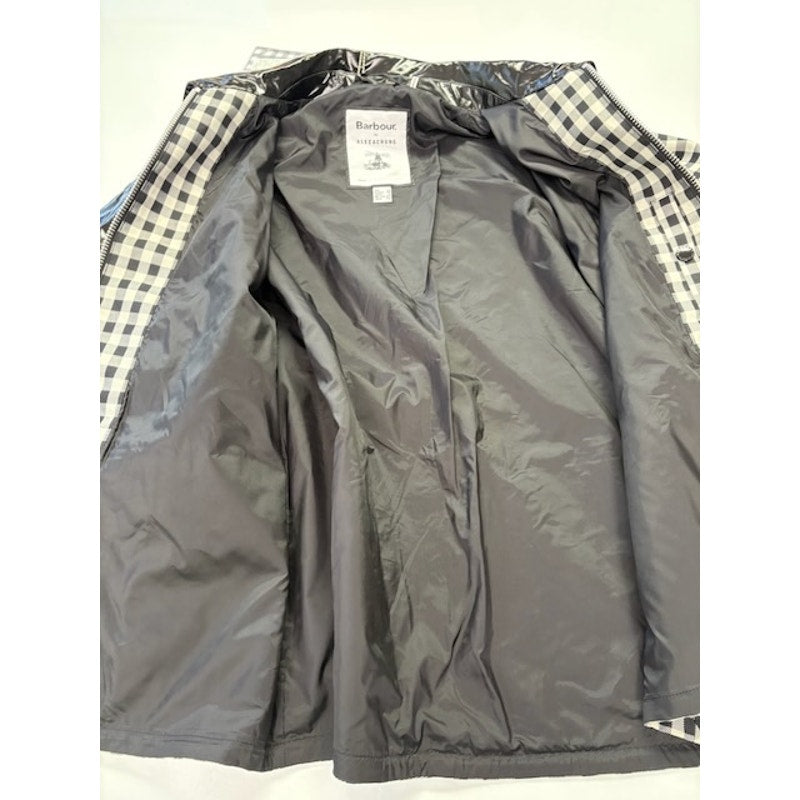 Barbour by ALEXACHUNG Ivy Casual Jacket Northumbria Check Black/White Size 8