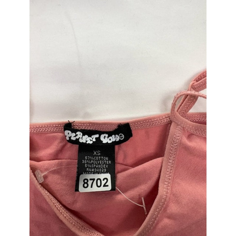 Planet Gold Scoop‑Neck Basic Cami Tank Top Adjustable Strap Pink Womens Size X