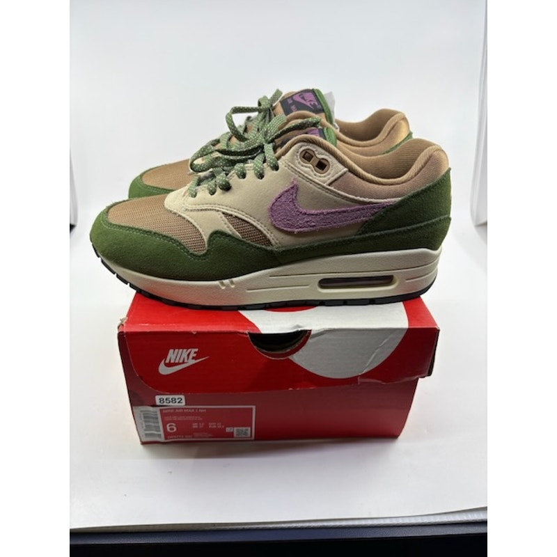 Nike Air Max 1 NH Treeline Shoes DR9773-300 Green Tan Purple Womens Size 6