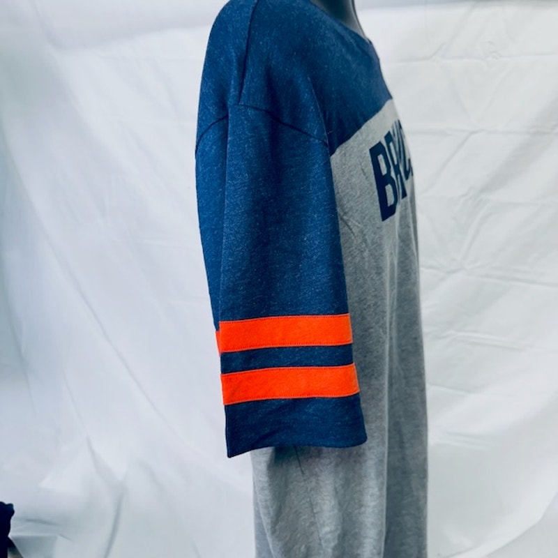 47 Brand Denver Broncos '47 Versus Club T-Shirt Gray Orange Mens Size XL