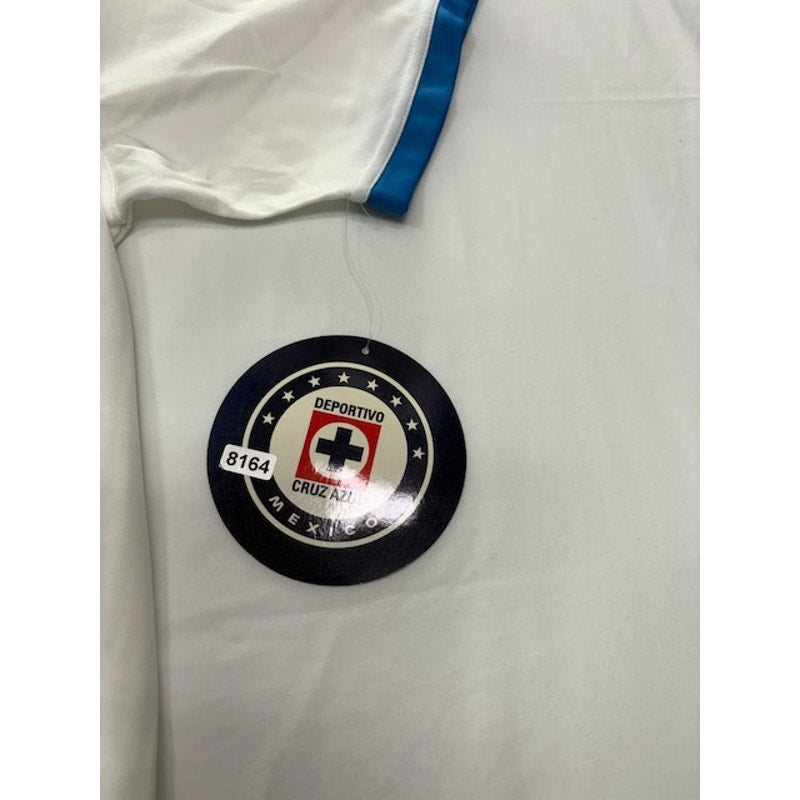RX Cruz Azul Mexico Official Soccer Fan Jersey V-Neck White/Blue Mens Size M