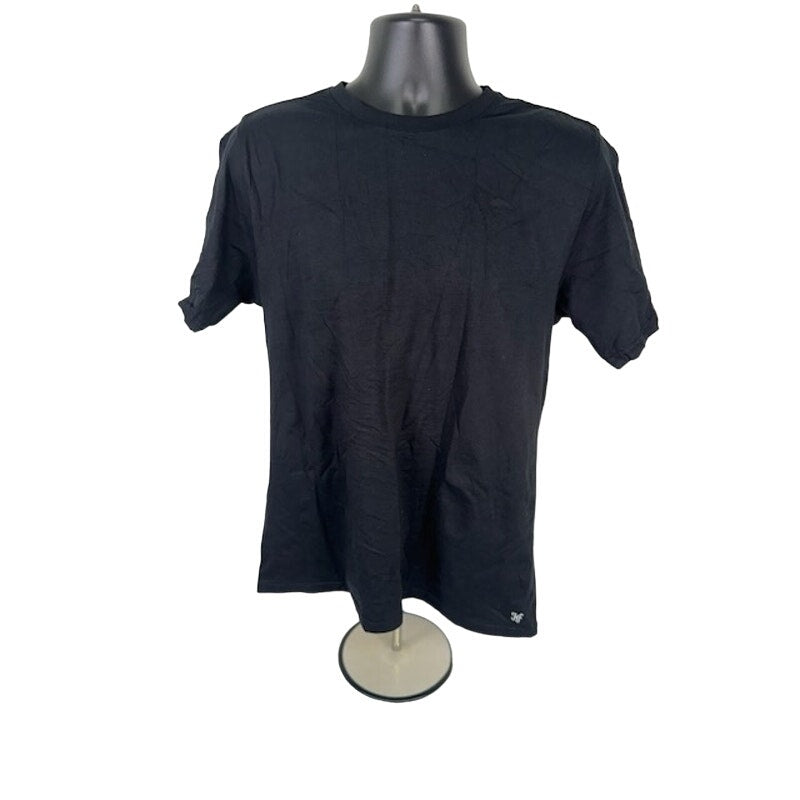 Hickey Freeman New York T-Shirt Short Sleeves Crew Neck Black Mens Medium