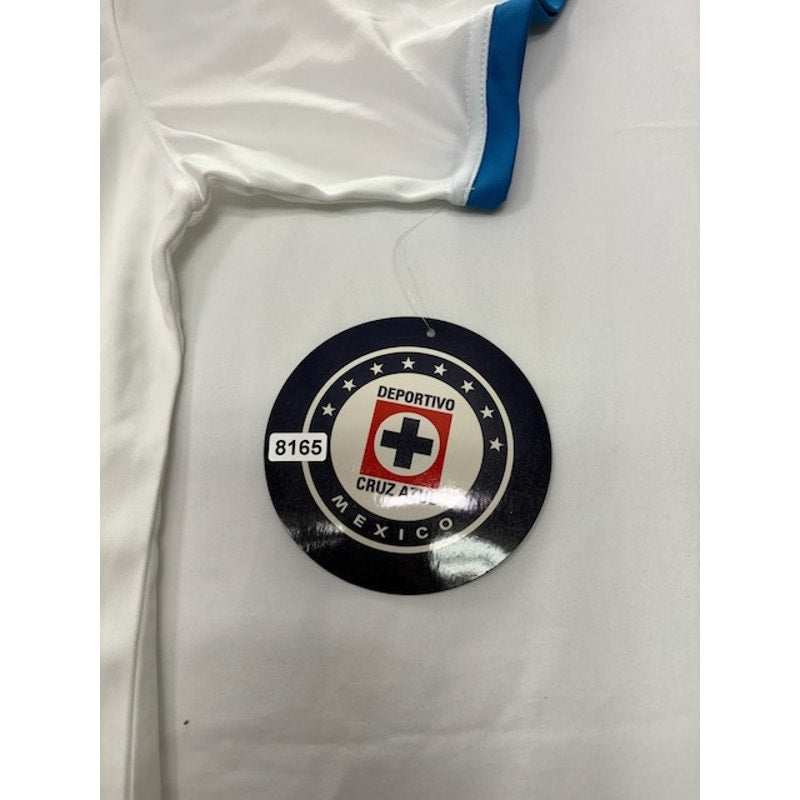 RX Cruz Azul Mexico Official Soccer Fan Jersey V-Neck White/Blue Mens Size L