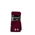 2 Pairs Under Armour HeatGear Team OTC AllSport Socks Maroon Adult Size L