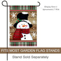 Set Of 2 Morigins Smile Snowman Garden Flag Holiday Christmas Decor 12"X18"