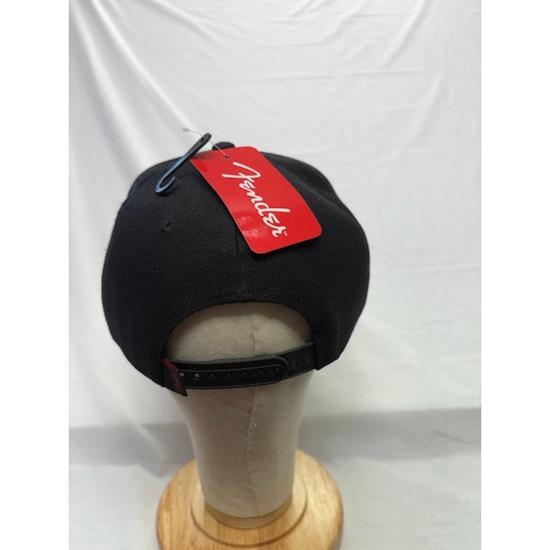 Fender Snapback Hat Flat Brim Guitar Logo Cap Adjustable Black Camo One Size
