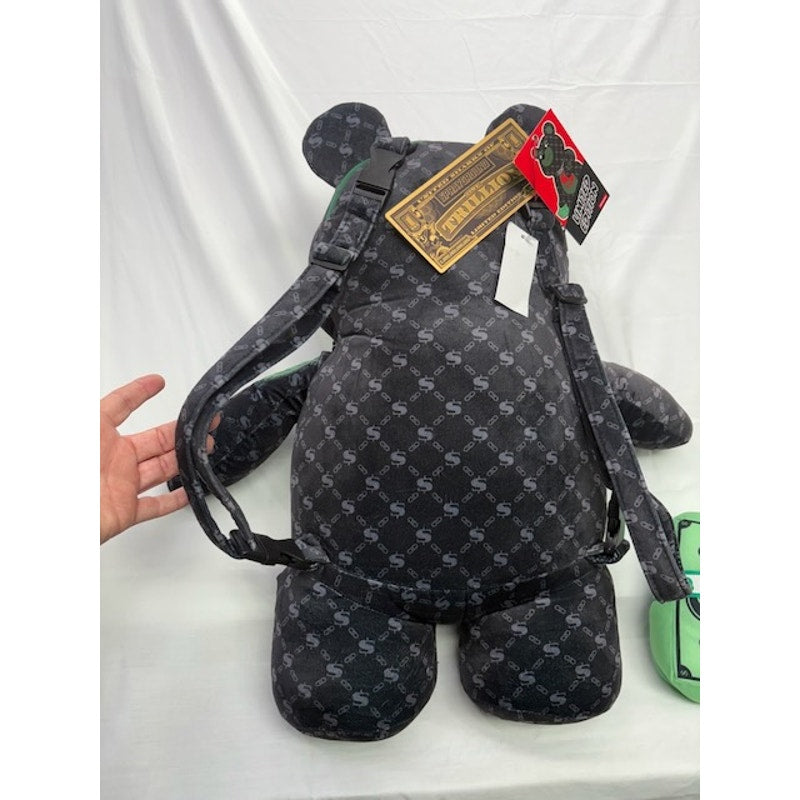 Sprayground Money Bear Backpack Limited Edition Dollar Bear w/ Chain & Cash