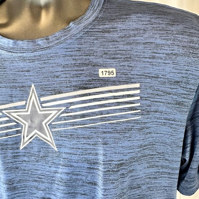 Nike Dri-FIT NFL Dallas Cowboys Velocity Performance Tee Heather Navy Mens M