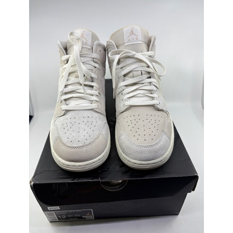 Air Jordan 1 Mid SE Craft Basketball Shoes Light Orewwood Brown Mens Sz 12