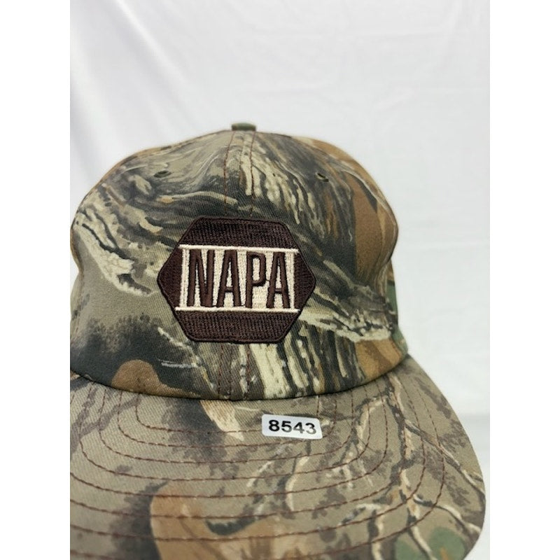 NAPA Auto Parts Snapback Hat Advantage Timber Camo Cap Brown Adult OSFA