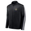NFL Team Apparel New Orleans Saints Full-Zip Track Jacket Black Mens Size XL