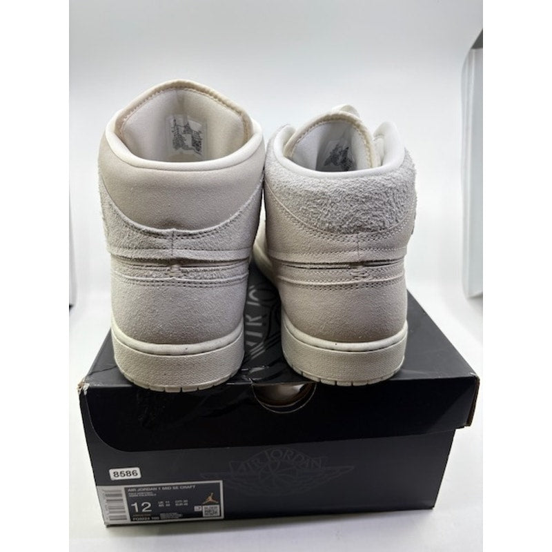 Air Jordan 1 Mid SE Craft Basketball Shoes Light Orewwood Brown Mens Sz 12