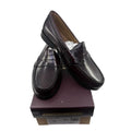 Johnston & Murphy Hayes Penny Loafer Shoes Leather Burgundy Mens Size 10.5 M