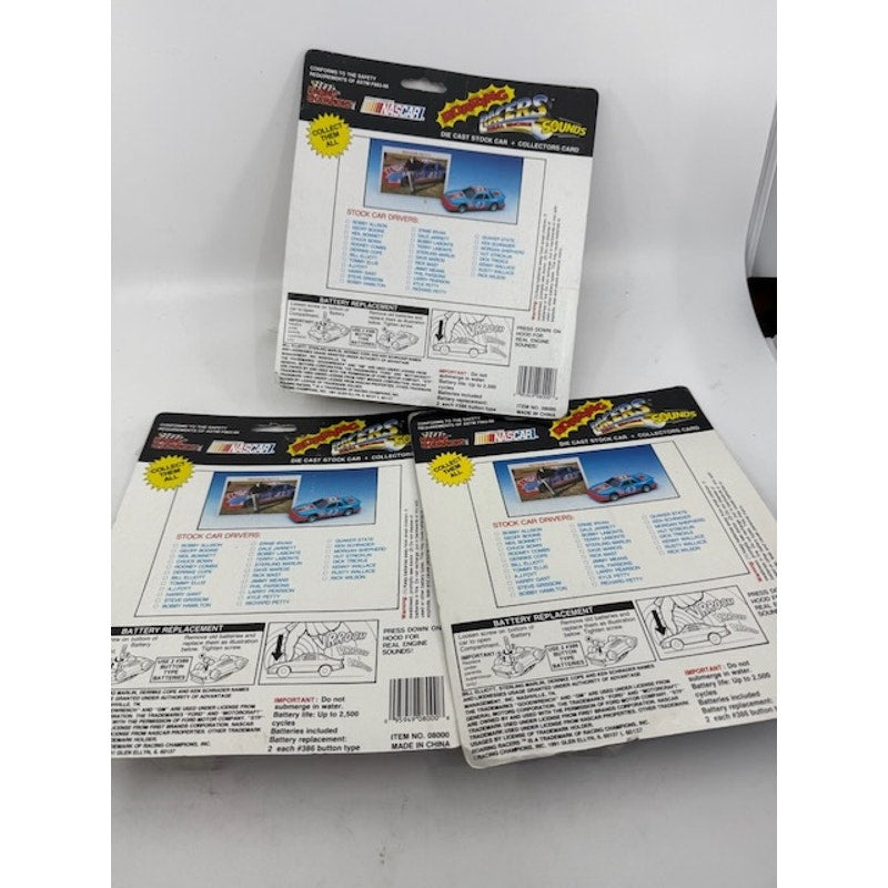 Racing Champions Roaring Racers NASCAR 1990 1:64 Scale Diecasts - 3 Pieces