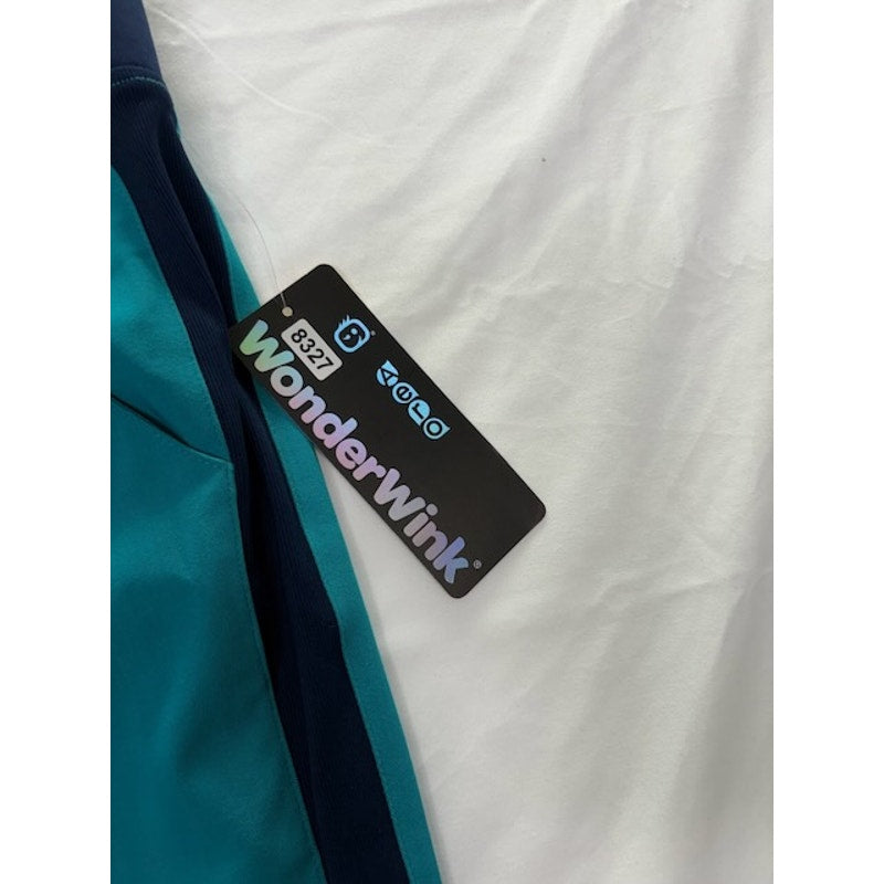 WonderWink Medical Scrub Pants Mid-Rise Slash Pocket Teal Womens Size M