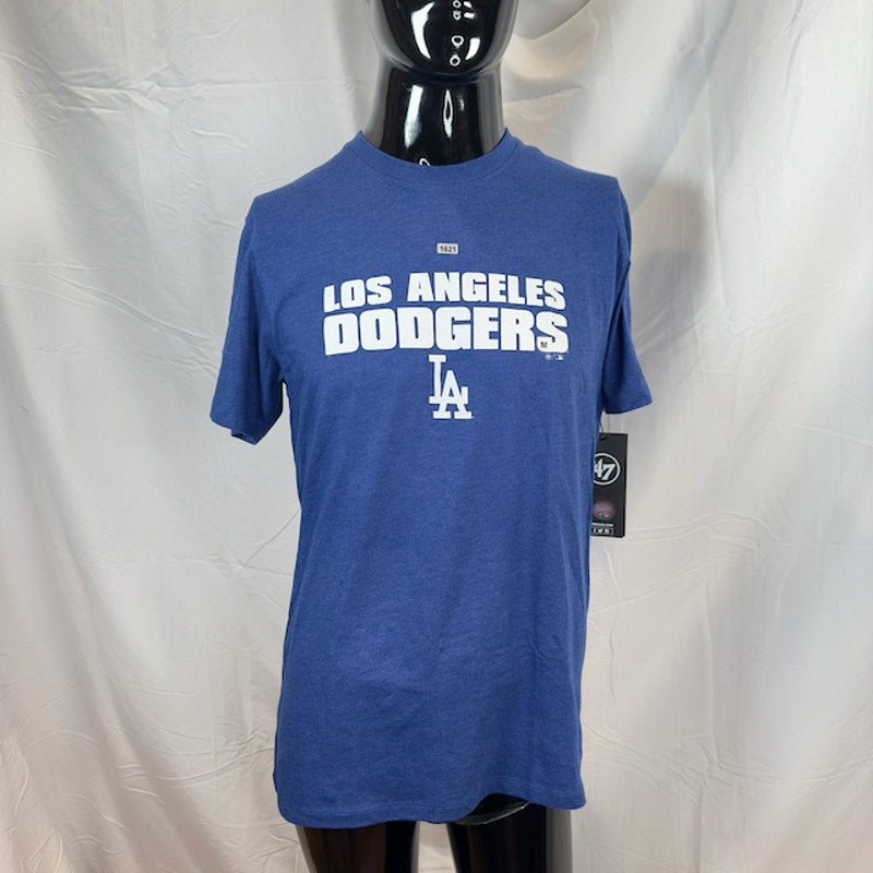 47 Brand Los Angeles Dodgers Graphic Tee Crewneck Short Sleeve Blue Mens M