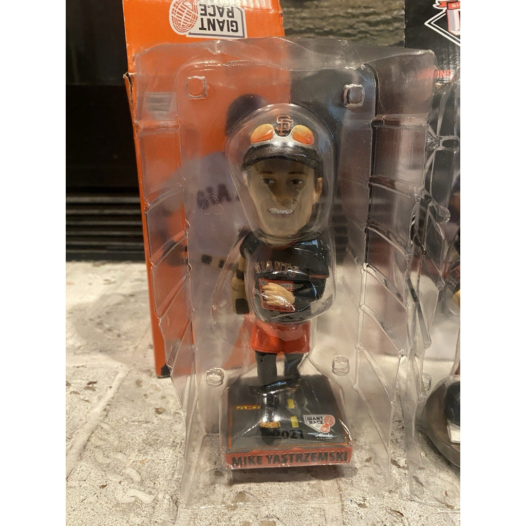 San Fransisco Giants Bobblehead Lot, Mike Yastrzemski, Brandon Crawford Gnome