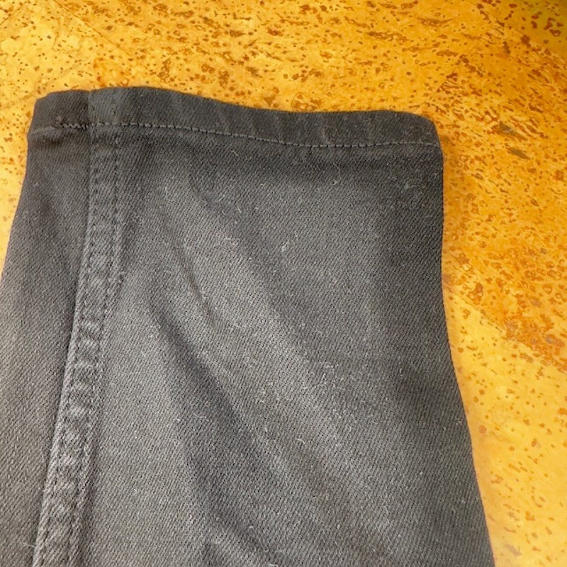 Calvin Klein High Rise Skinny Ankle Jeans Button-Fly Denim Black Womens Size 27